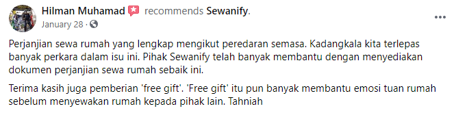 Softcopy Surat Perjanjian Sewa Rumah